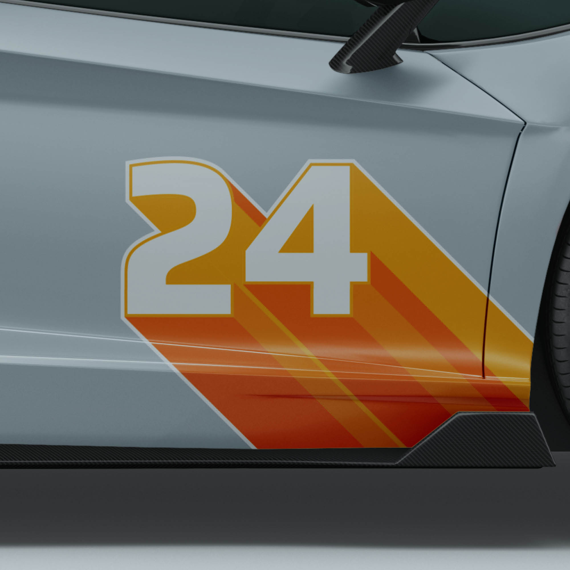 Race Number Stickers