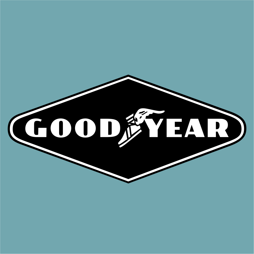 Goodyear Black & White - Sponsor Logo - StickeredUp4LeMans