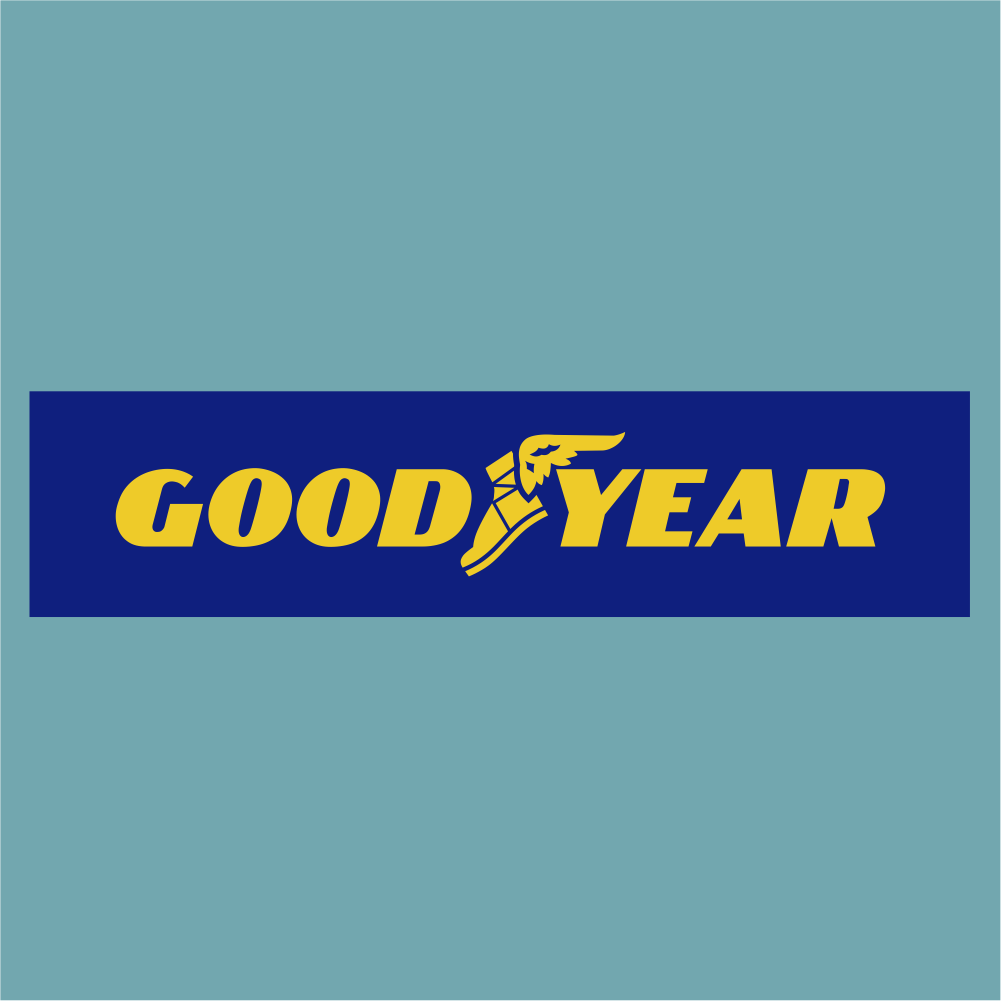 Goodyear Blue & Yellow - Sponsor Logo - StickeredUp4LeMans