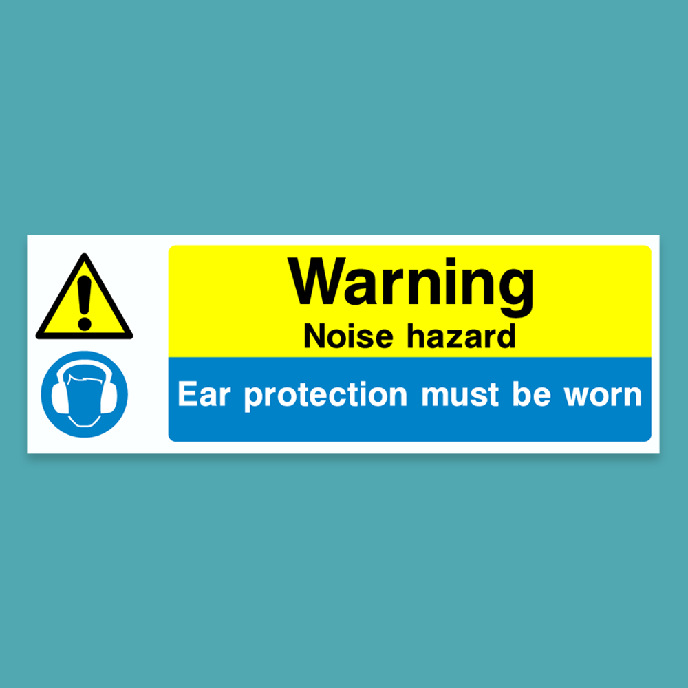 Warning - Noise Hazard - Silly Stuff - StickeredUp4LeMans