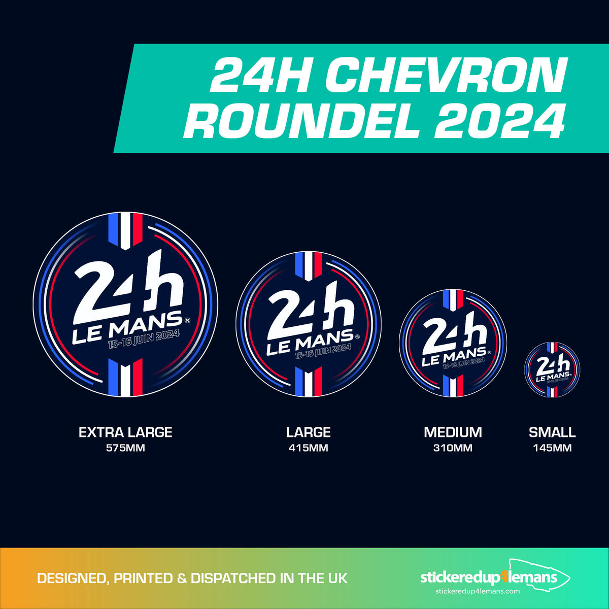 Official Le Mans Chevron Roundel Sticker
