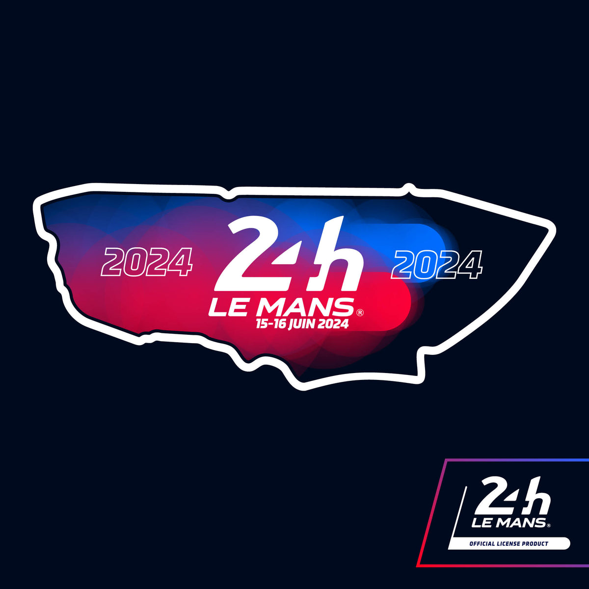 Official Le Mans 24h 2024 Commemorative Window Sticker