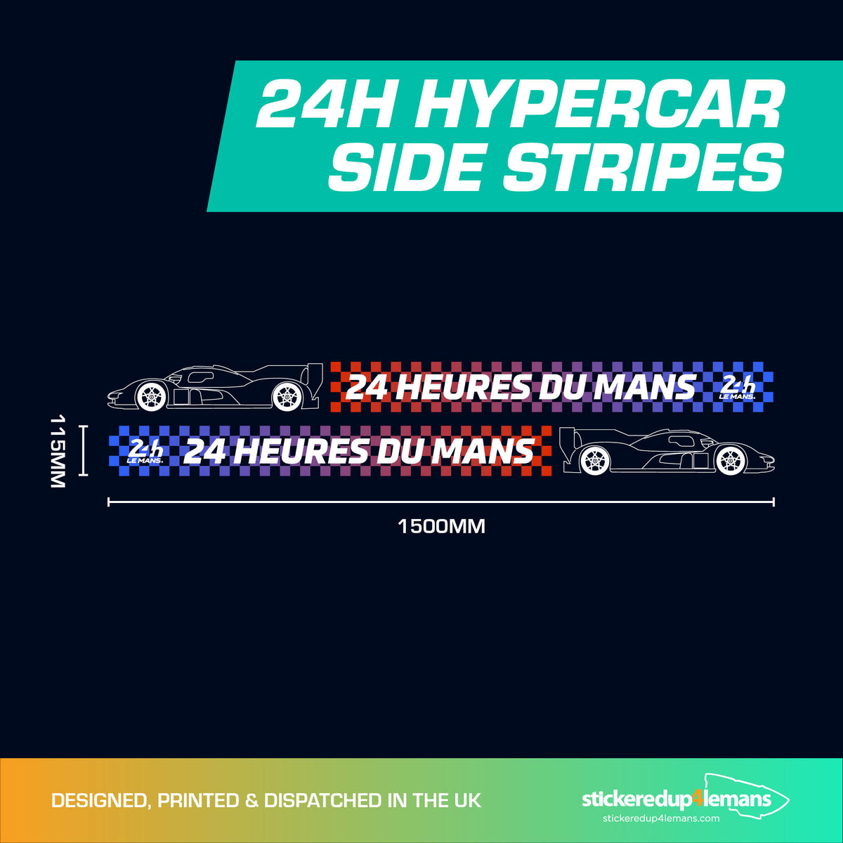 Official 24h Hypercar Side Stripes - Pair