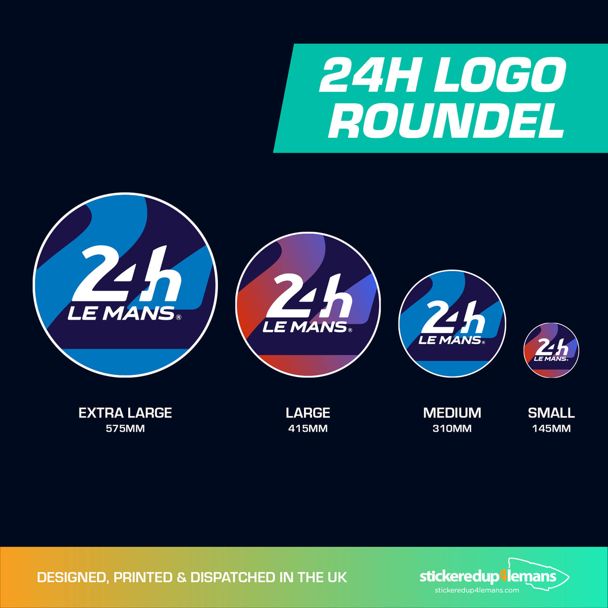 Official Le Mans 24h Logo Roundel Sticker