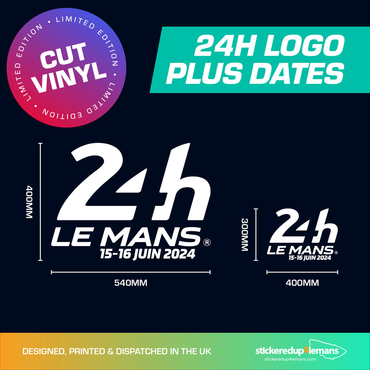 Official Le Mans 24h Le Mans &amp; Dates - LIMITED EDITION CUT VINYL