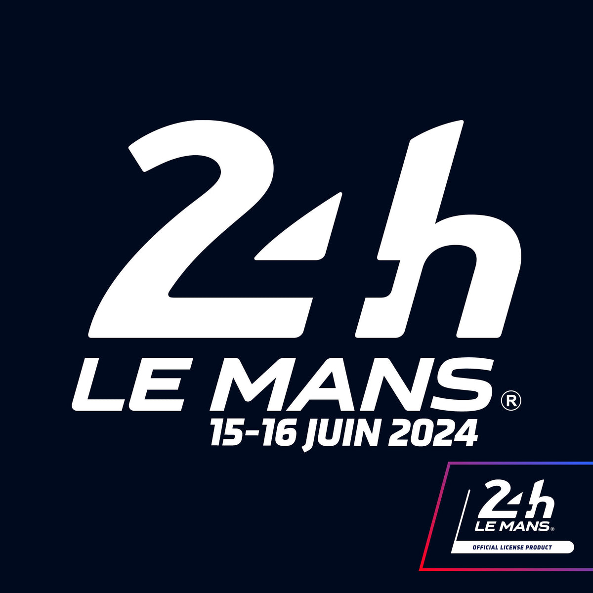 Official Le Mans 24h Le Mans &amp; Dates logo sticker (printed)