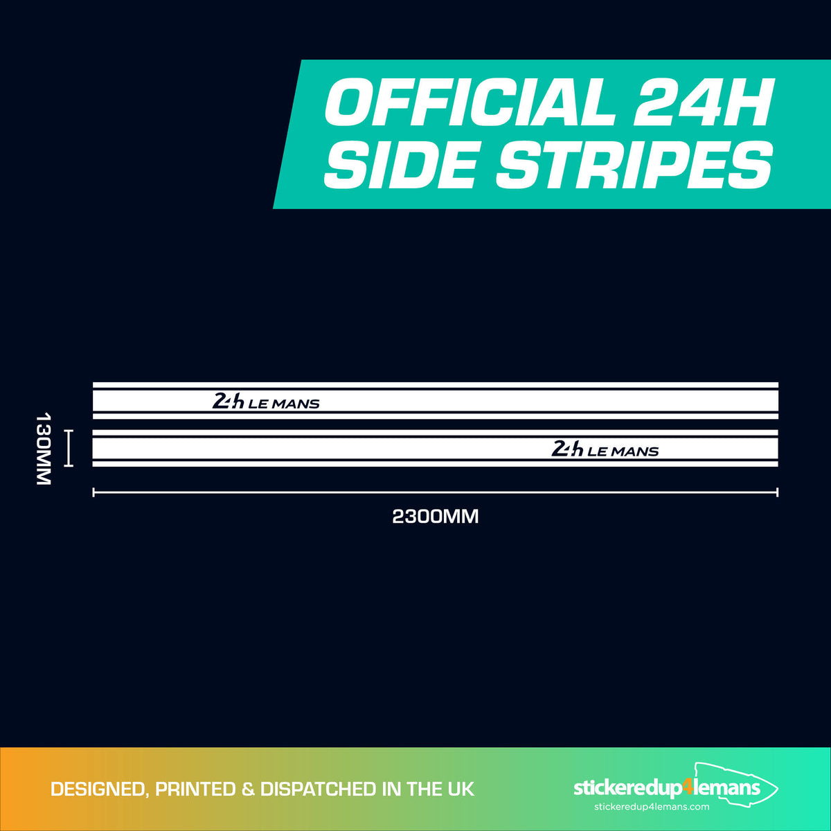 Official Le Mans 24h Le Mans Side-Stripes Stickers (Set)