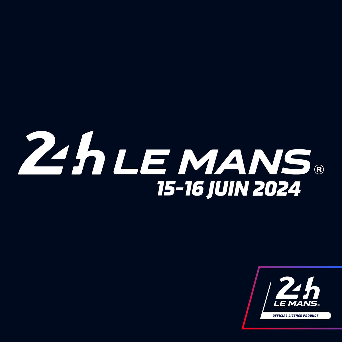 Official Le Mans 24h Le Mans &amp; Dates Strapline Sticker