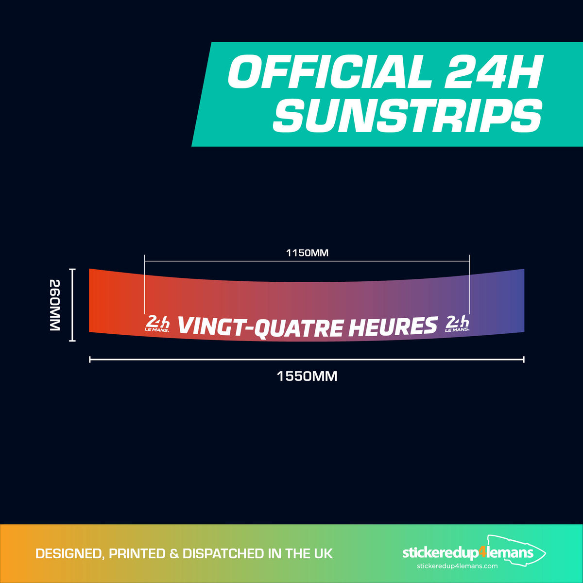 Official Le Mans Sunstrip Sticker