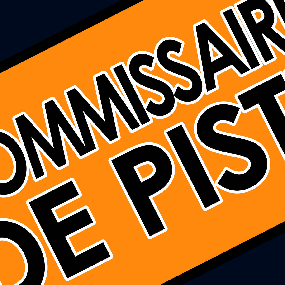Commissaire de Piste Le Mans Marshal Sticker