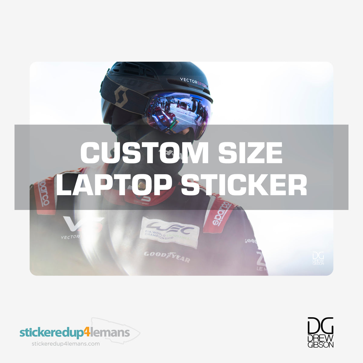 DG #004 Custom Size Laptop Sticker