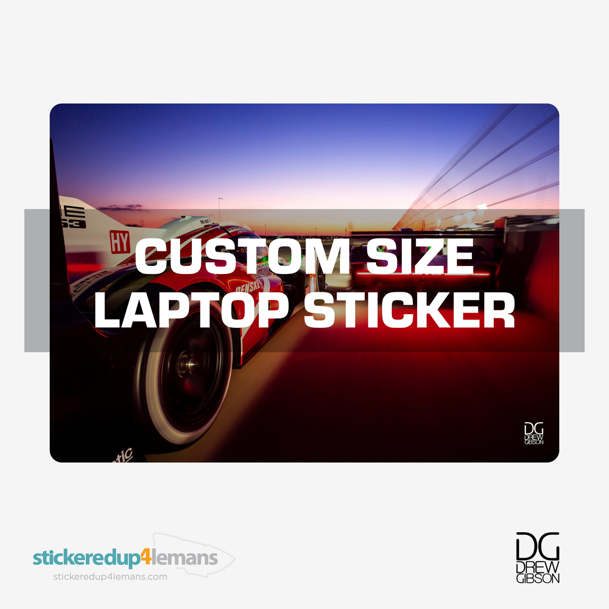 DG #005 Custom Size Laptop Sticker