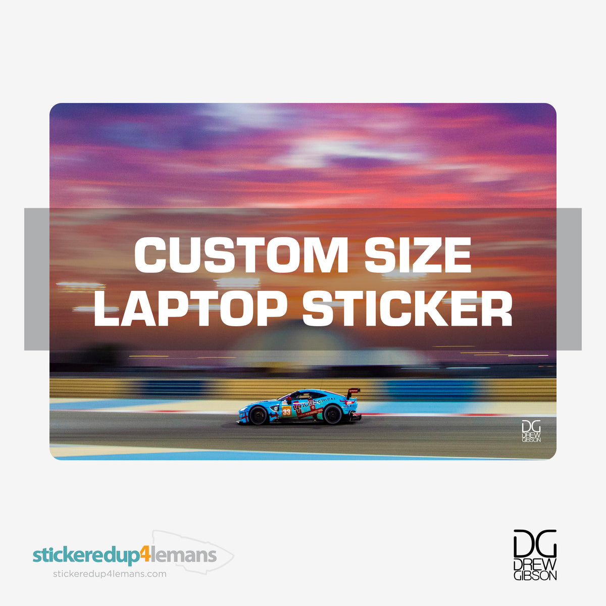 DG #006 Custom Size Laptop Sticker
