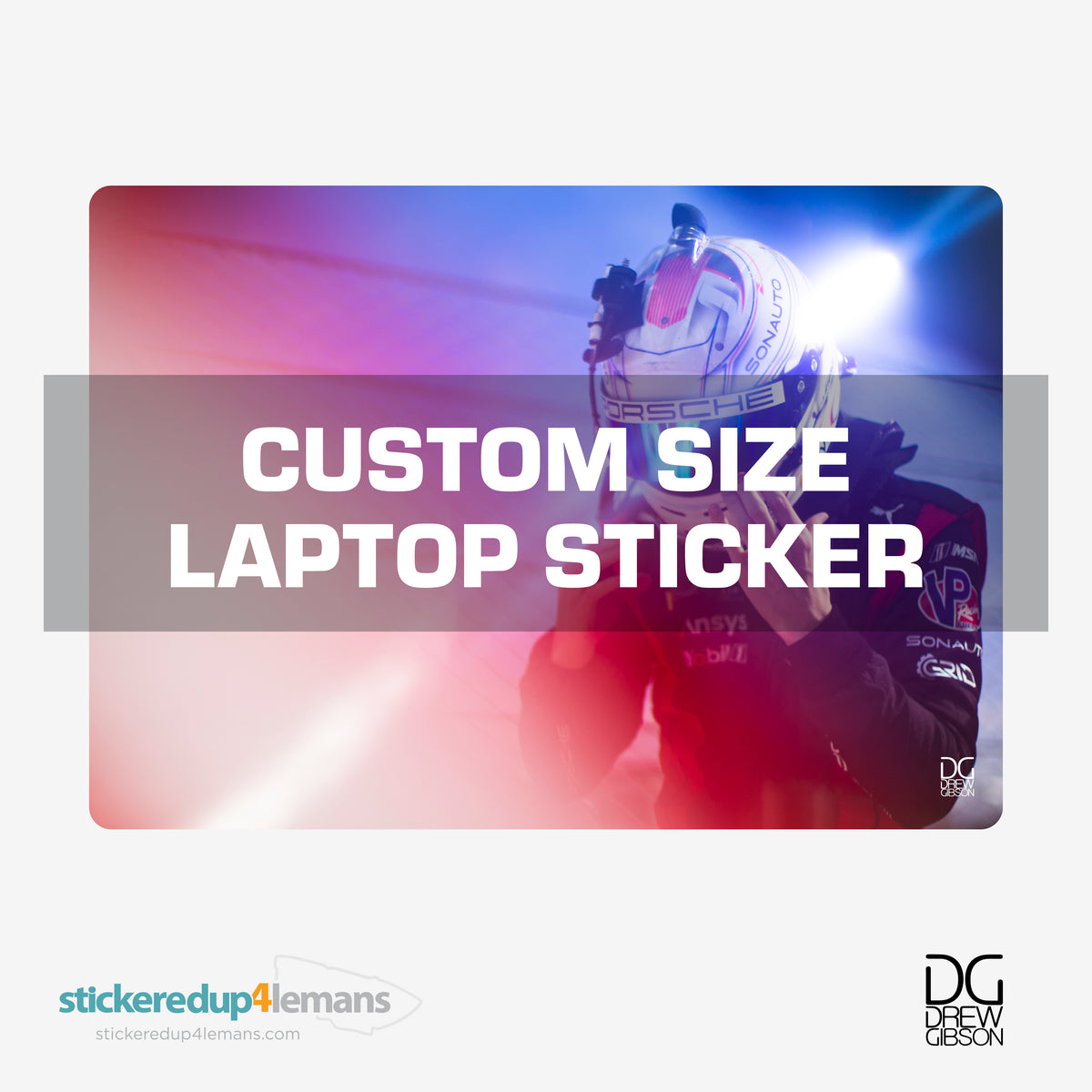 DG #008 Custom Size Laptop Sticker