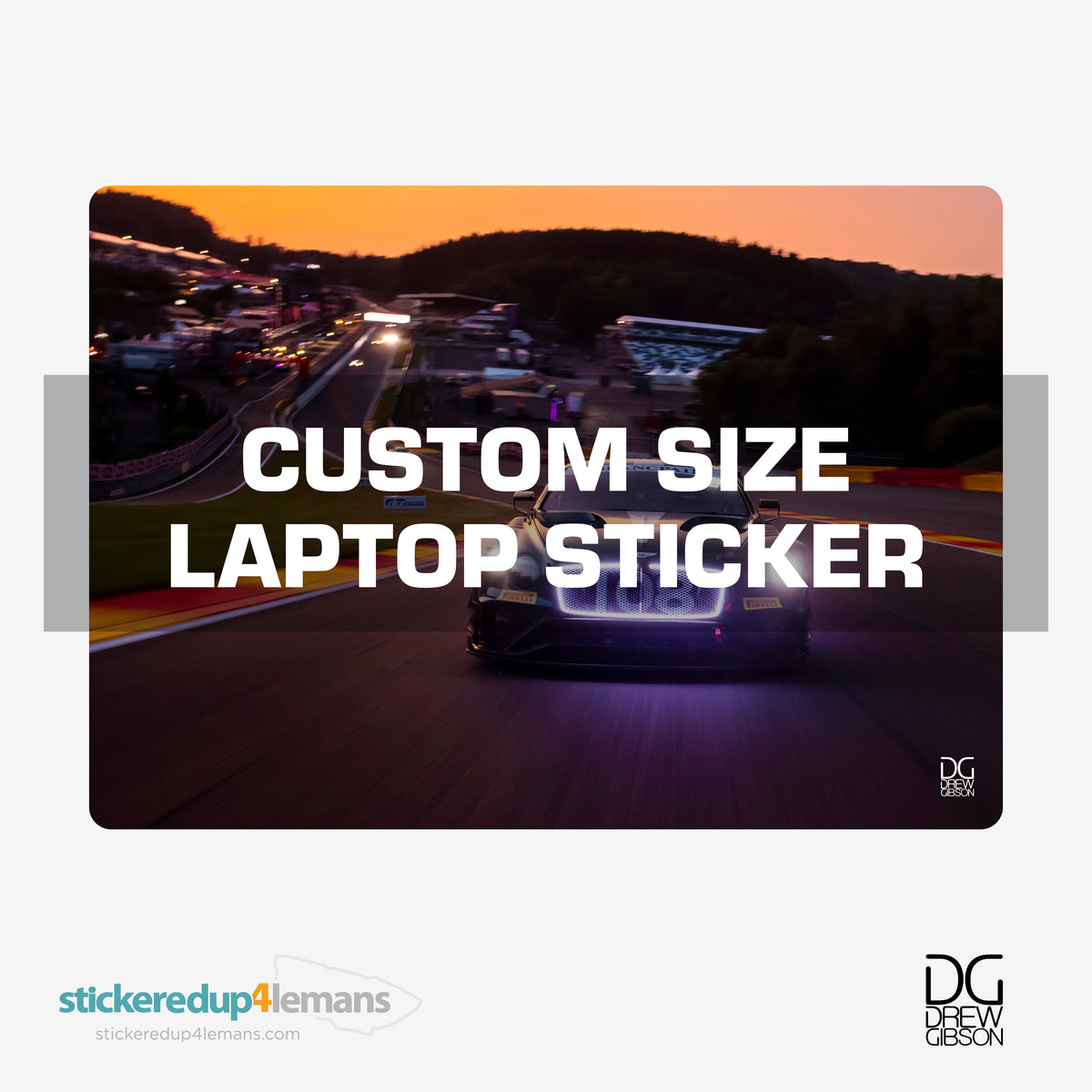 DG #010 Custom Size Laptop Sticker