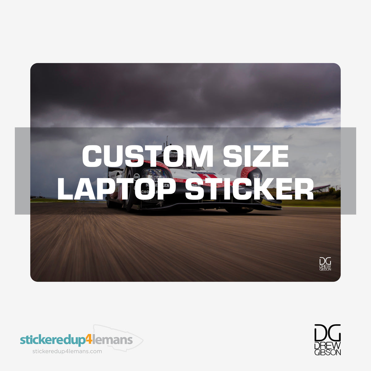 DG #011 Custom Size Laptop Sticker