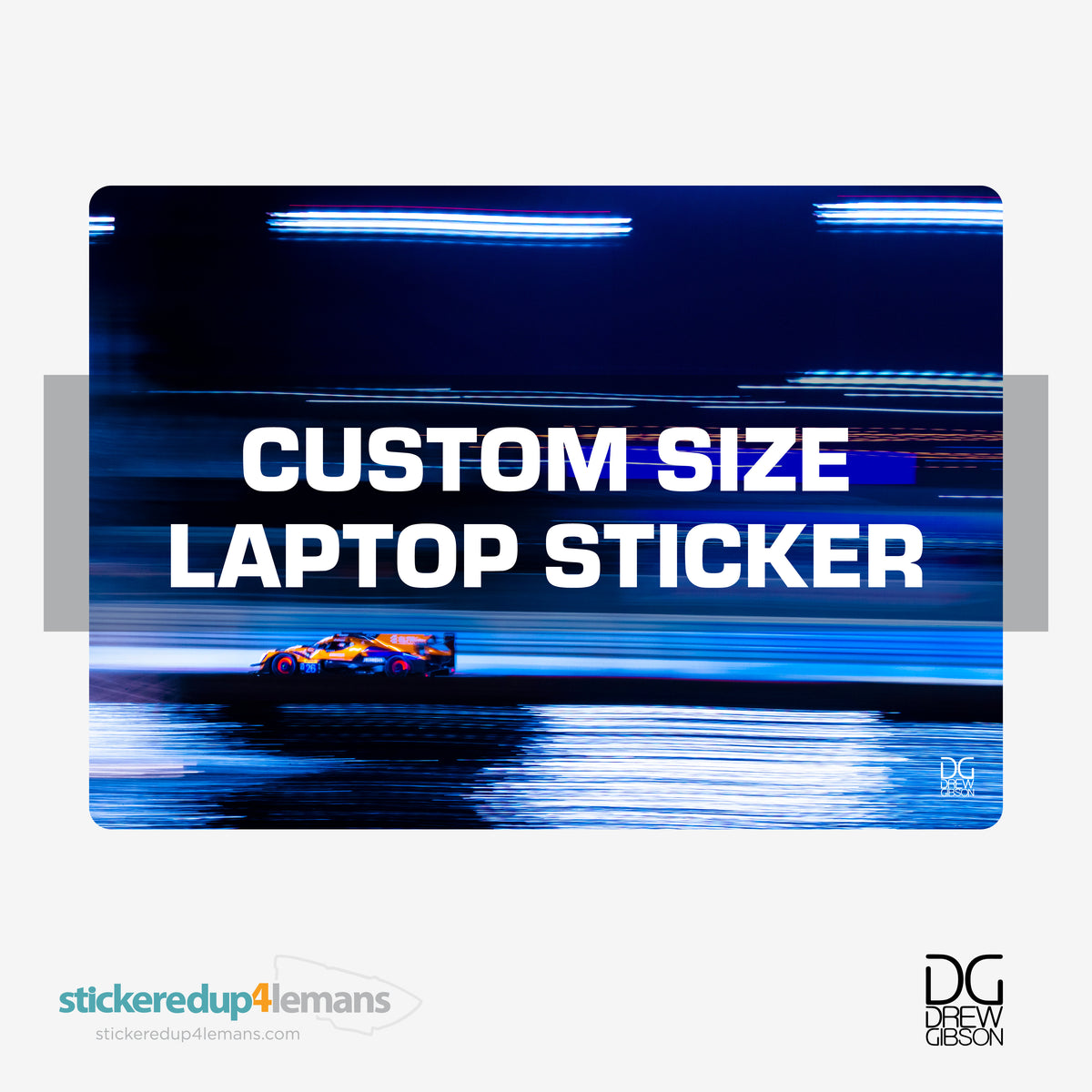 DG #012 Custom Size Laptop Sticker