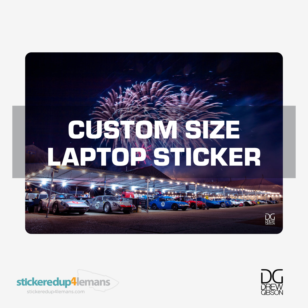 DG #013 Custom Size Laptop Sticker