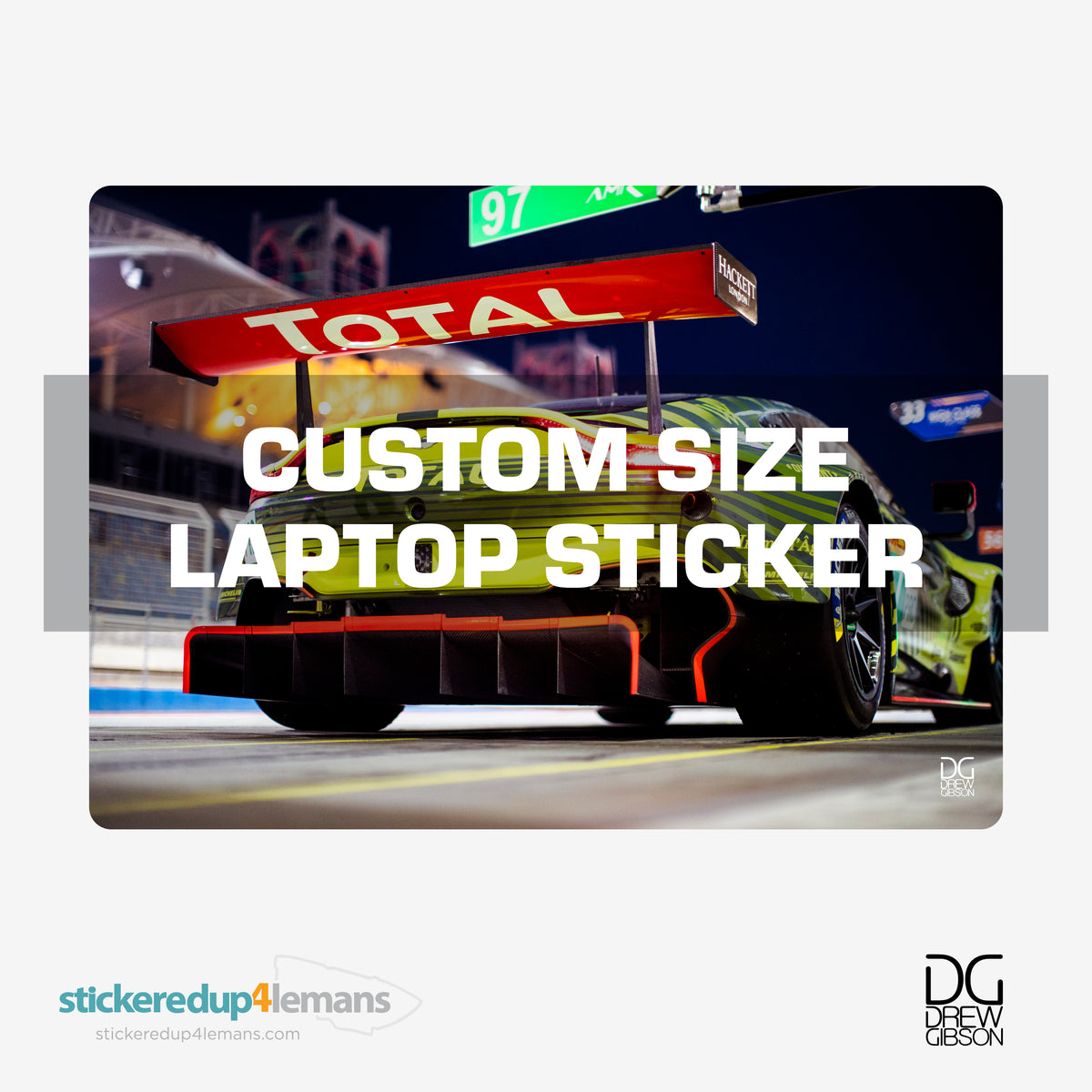 DG #024 Custom Size Laptop Sticker