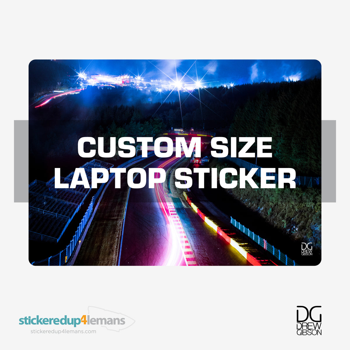 DG #026 Custom Size Laptop Sticker
