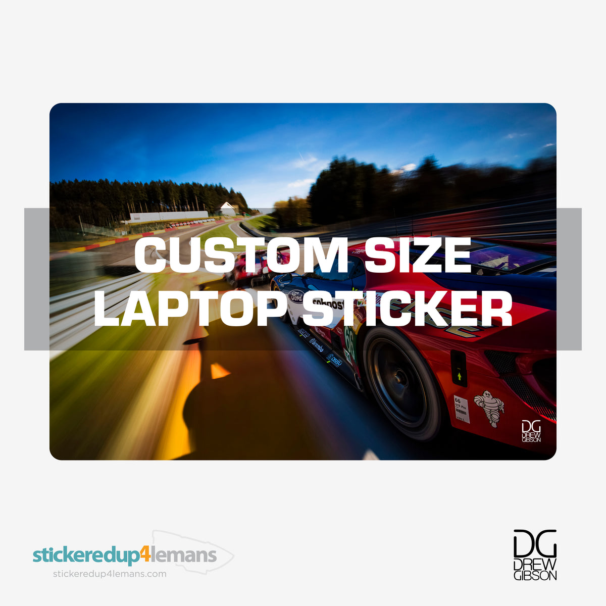 DG #028 Custom Size Laptop Sticker