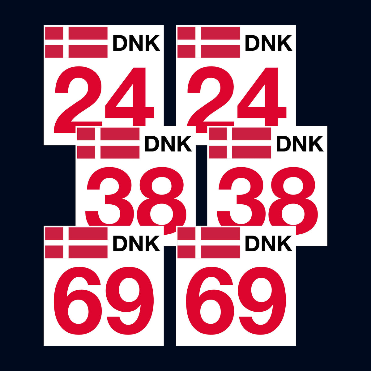 DNK Door Numbers (Pair)