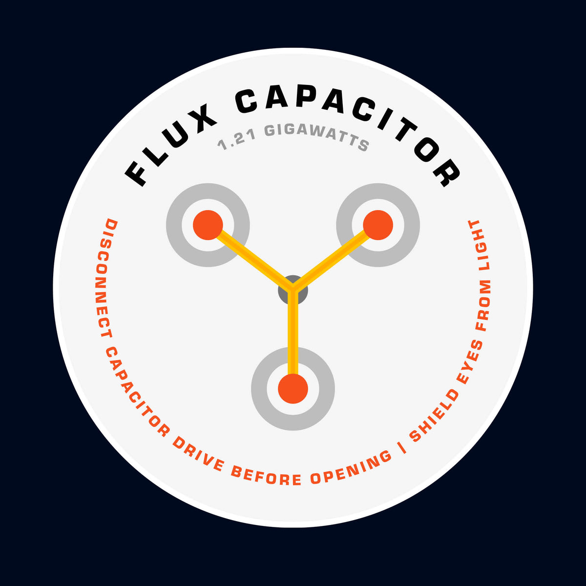 Flux Capacitor Sticker