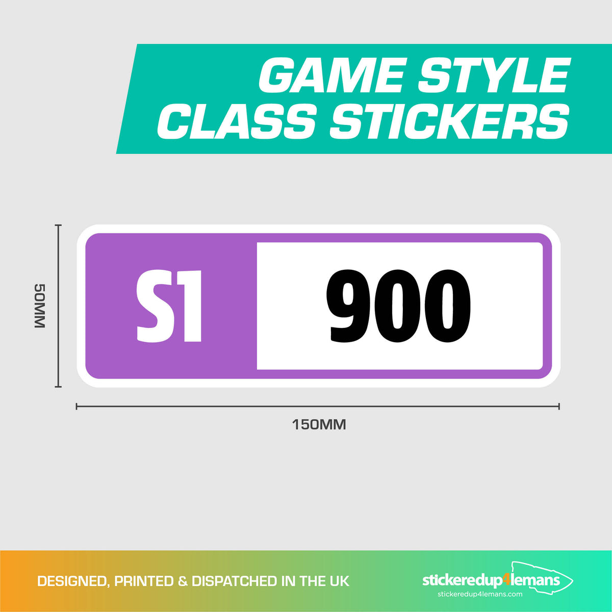 Game Style Car Class Stickers