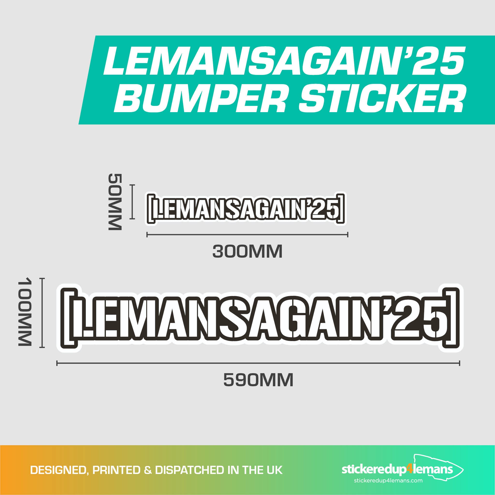 LeMansAgain Sticker - StickeredUp4LeMans