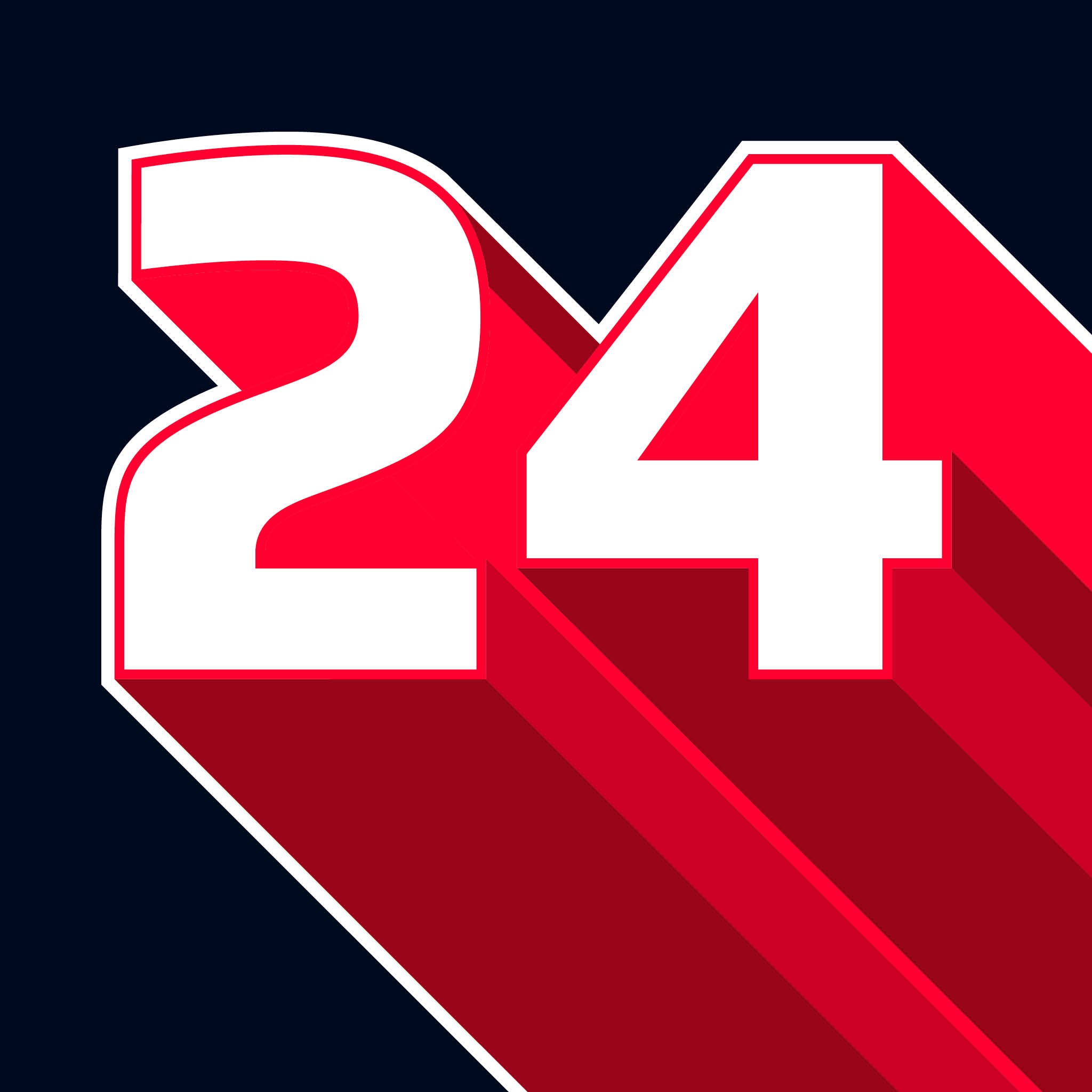 N24 Racing Number No.24 Racing Numbers Pack - StickeredUp4LeMans