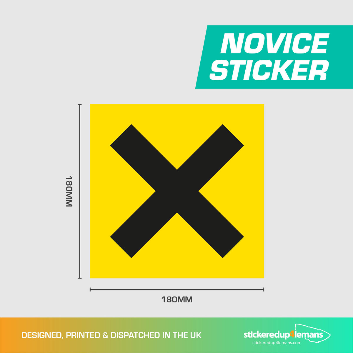 Novice Sticker Novice Sticker - StickeredUp4LeMans