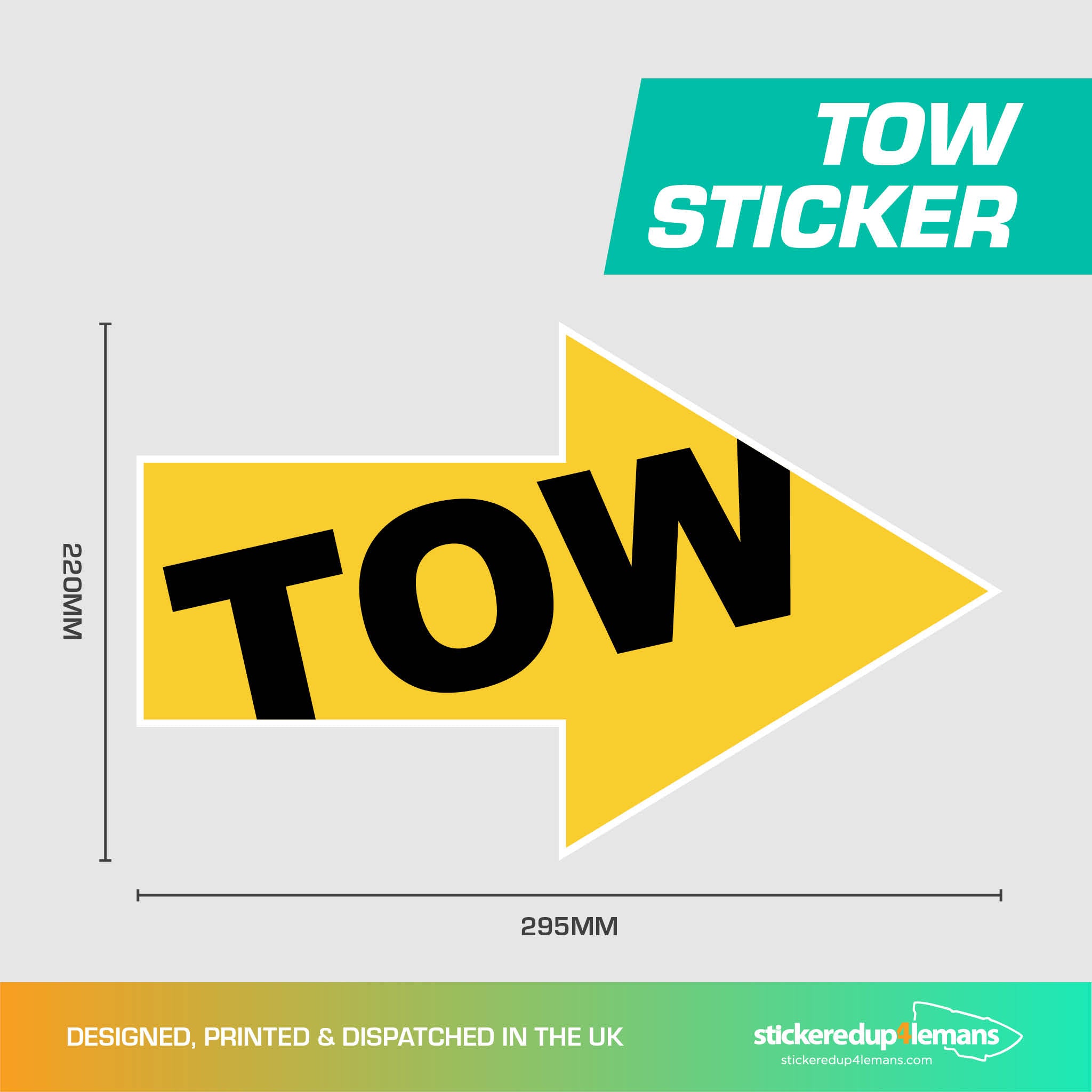 Tow Sticker Track TOW Sticker - StickeredUp4LeMans