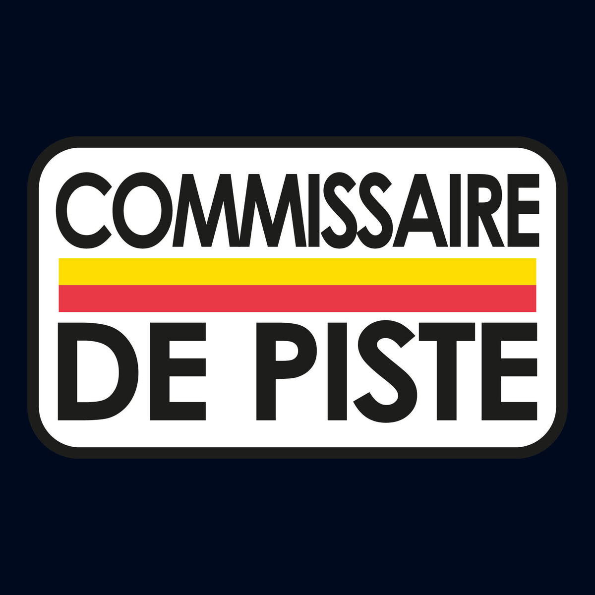 Vintage Commissaire de Piste Le Mans Marshal Sticker