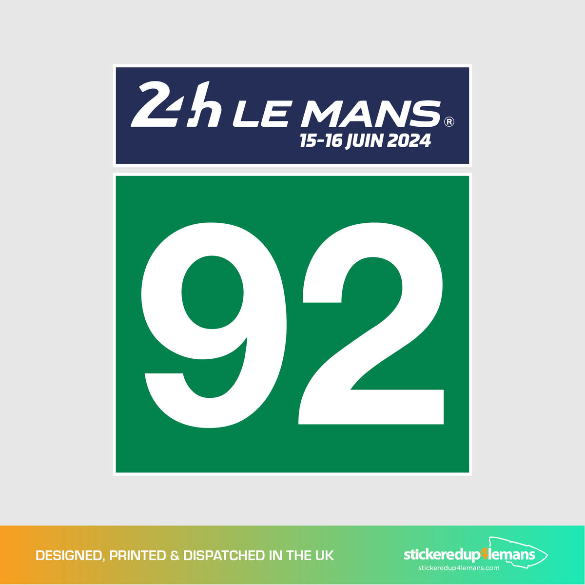 WEC Le Mans Style Class Numbers (Pair)
