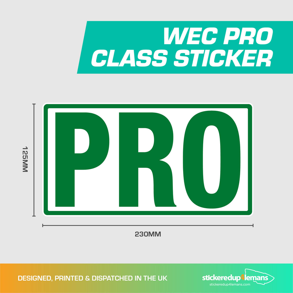 Le Mans Class Sticker - PRO