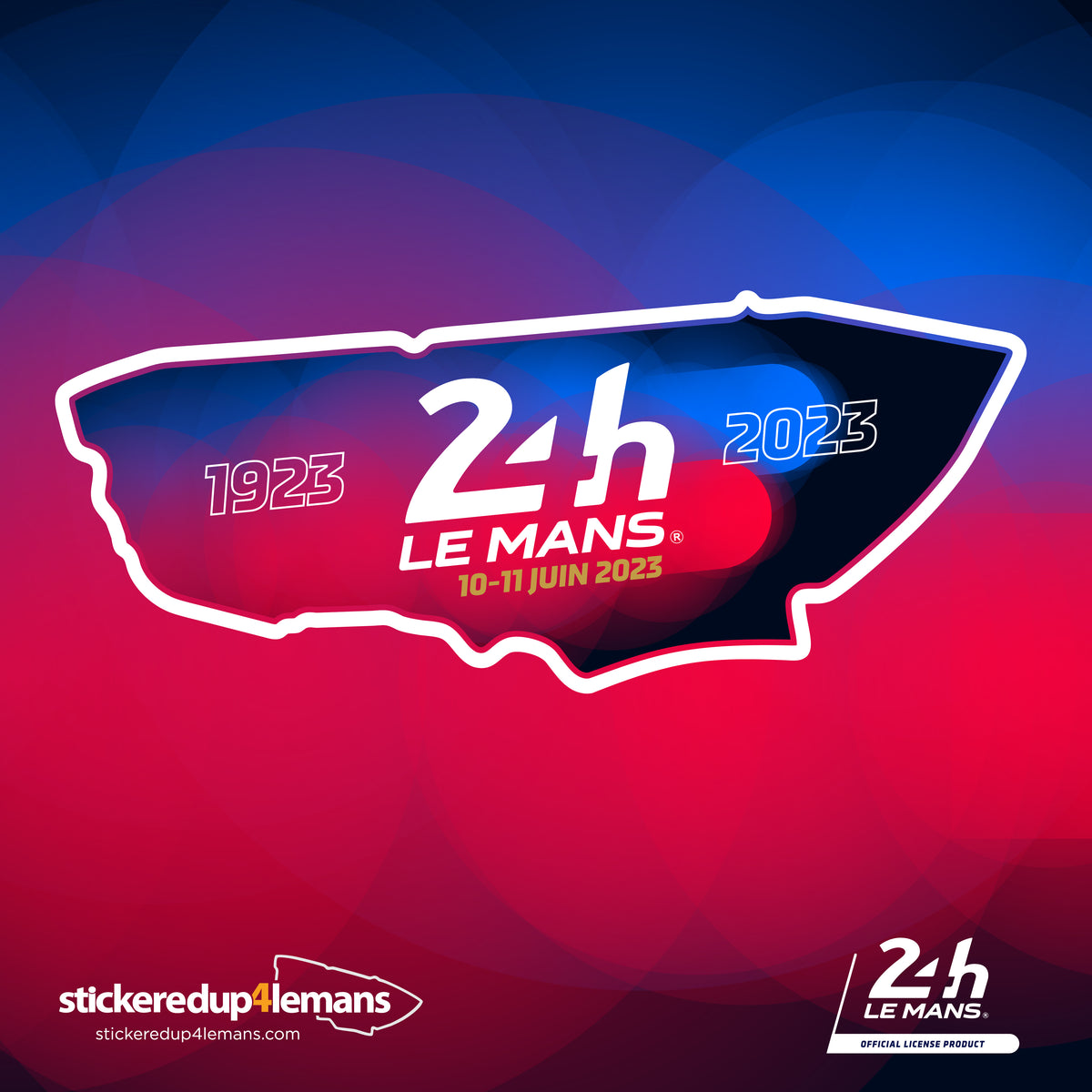 Official Le Mans 24h 2023 Commemorative Window Sticker
