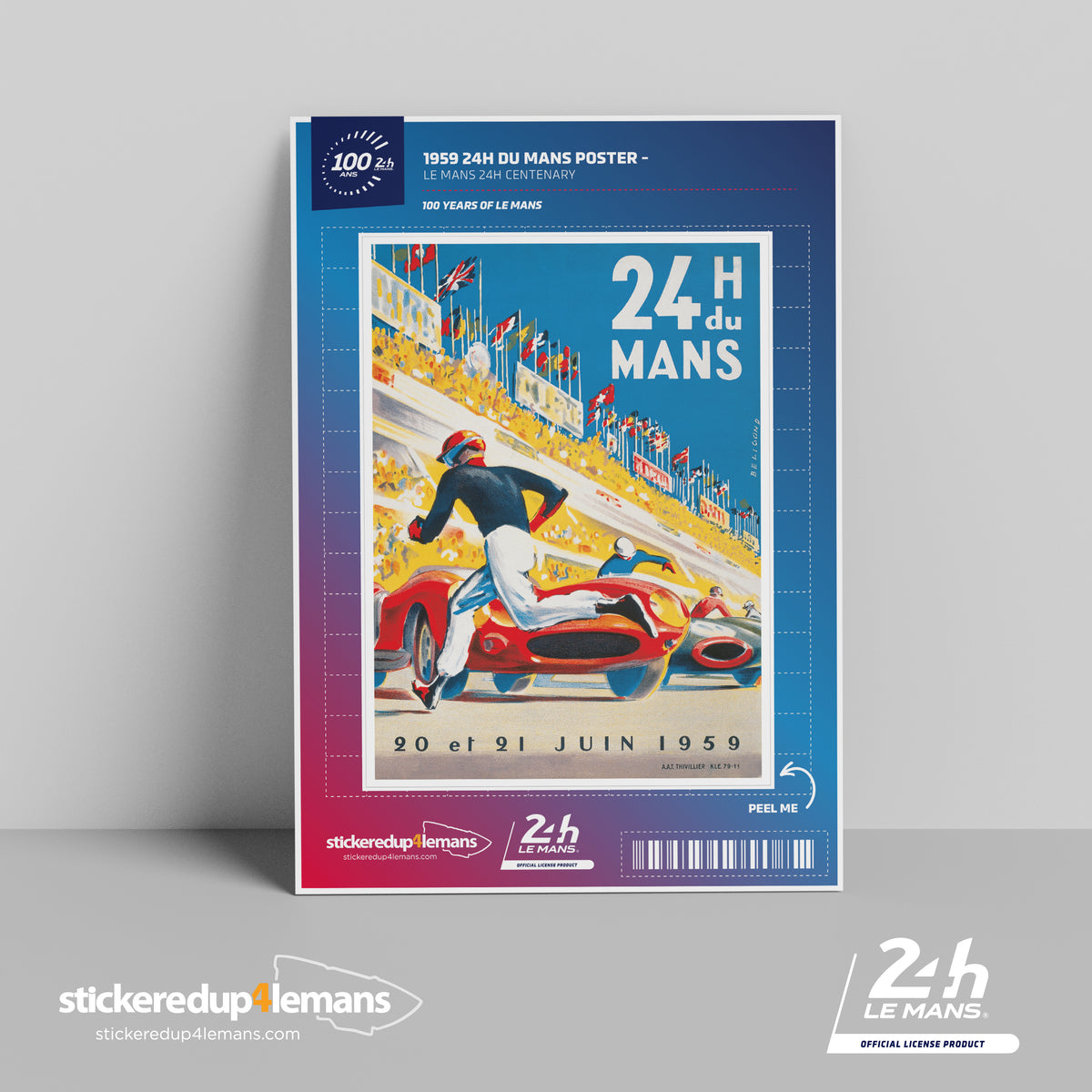 Official Le Mans 24h Poster Stickers