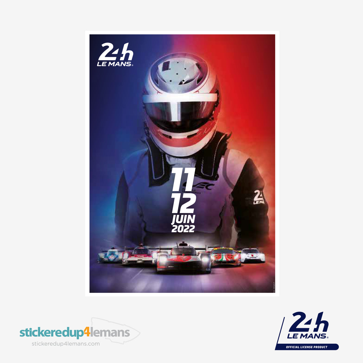 Official Le Mans 24h Poster Stickers