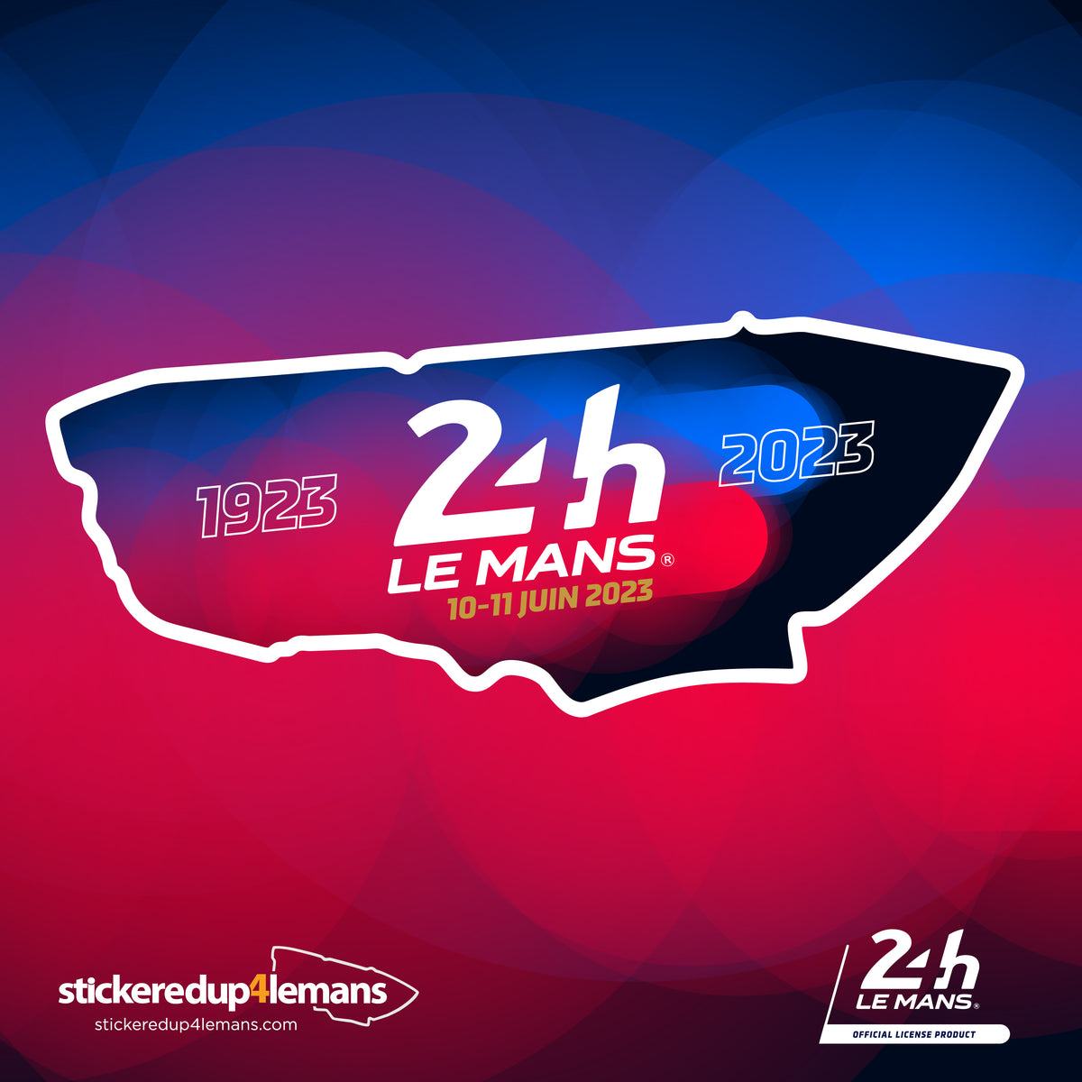 Official Le Mans Centenary Circuit Sticker