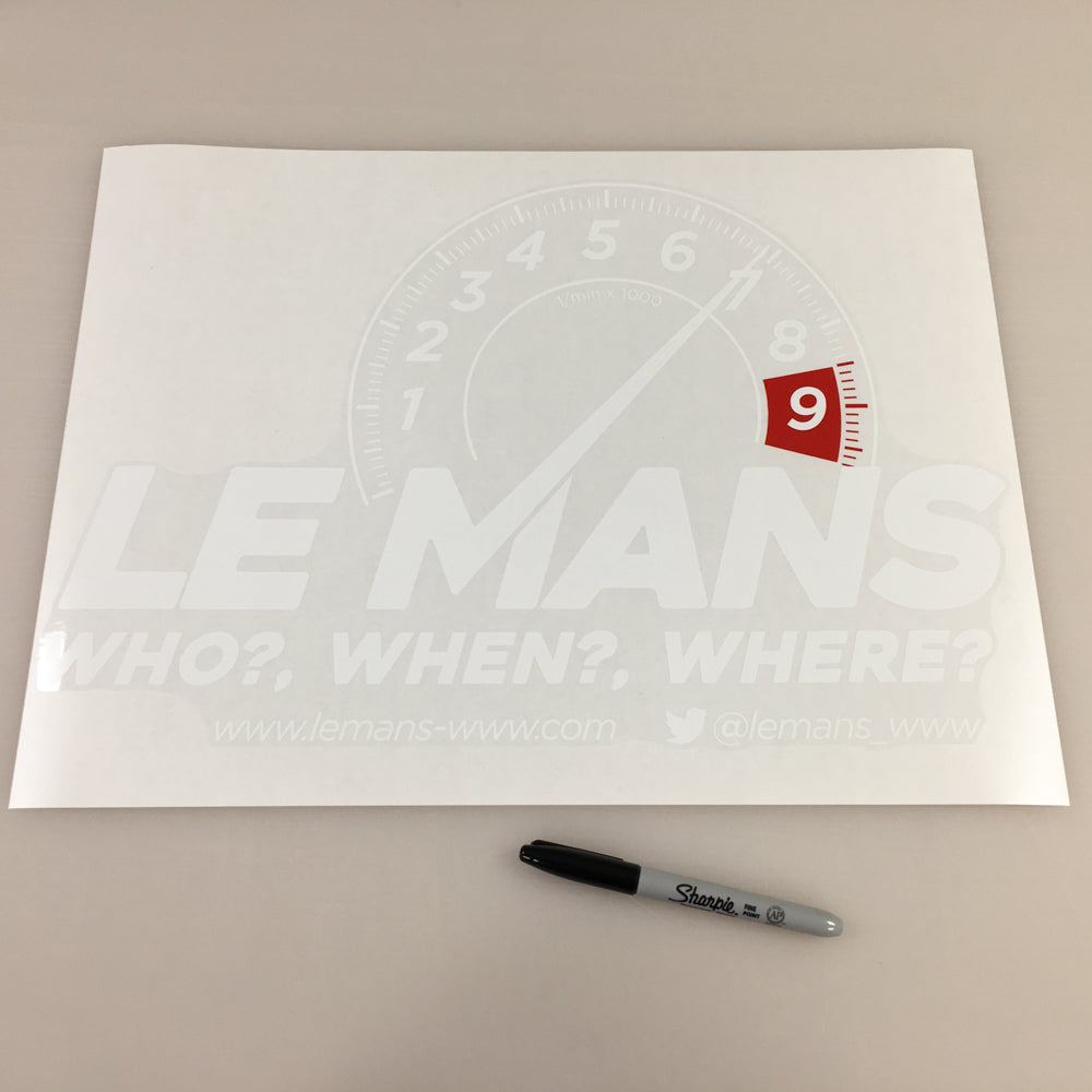 Le Mans: Who? When? Where? Logo Sticker -  - StickeredUp4LeMans