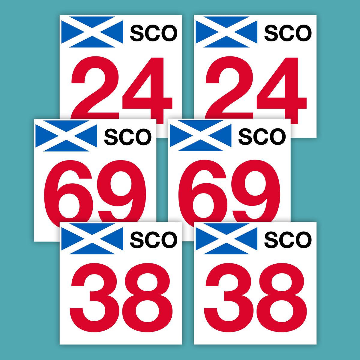 SCO Door Numbers (Pair)