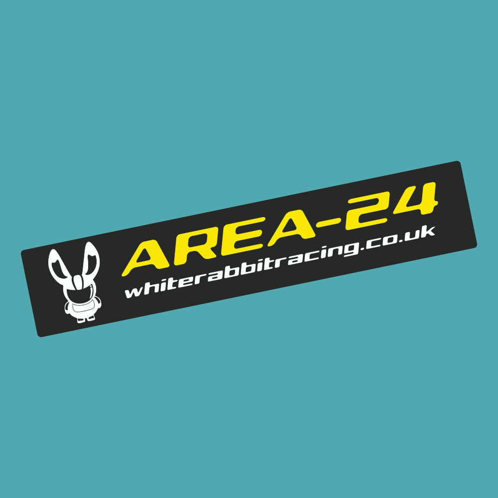 Area 24 Sticker - White Rabbit Racing - StickeredUp4LeMans