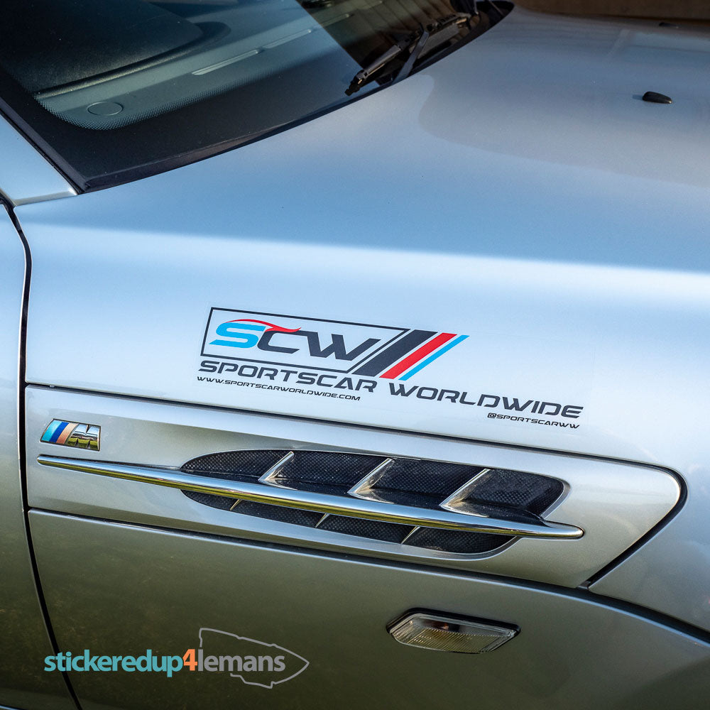 Sportscar Worldwide Sticker (Printed to clear) - Sportscar Worldwide - StickeredUp4LeMans