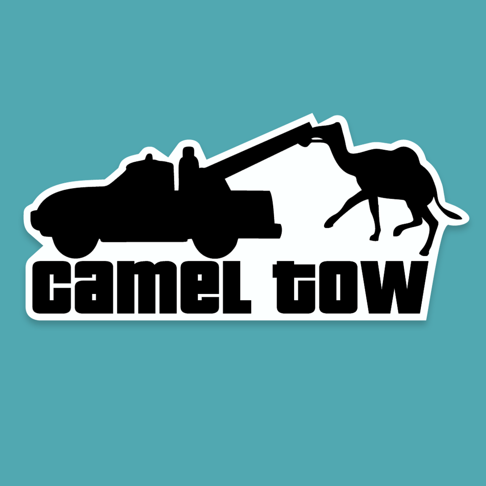 Camel Tow - Silly Stuff - StickeredUp4LeMans