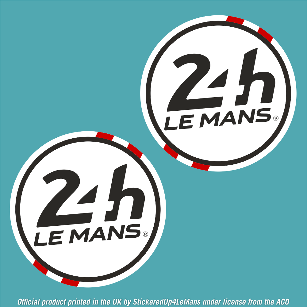 Official Le Mans 24h Le Mans Racing Door Roundels 395mm diameter (Pair of Stickers) - StickeredUp4LeMans