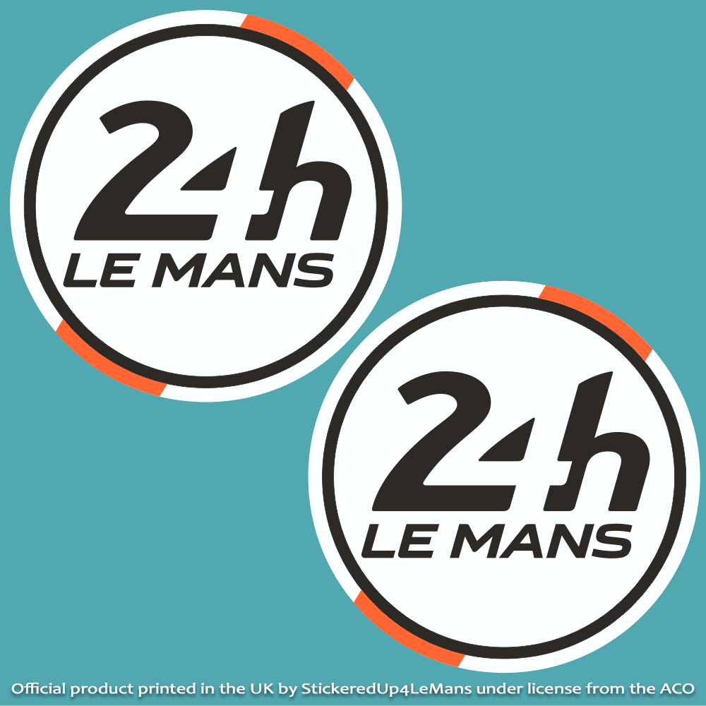 Official Le Mans 24h Le Mans Racing Door Roundels 395mm diameter (Pair of Stickers) - Officially Licensed Le Mans Product - StickeredUp4LeMans