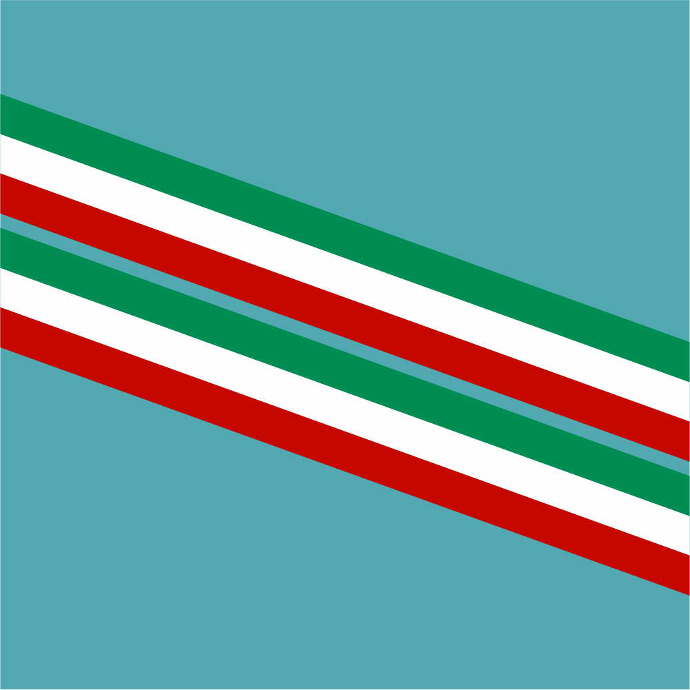 Double Italian Flag Style Stripes - Stripe - StickeredUp4LeMans