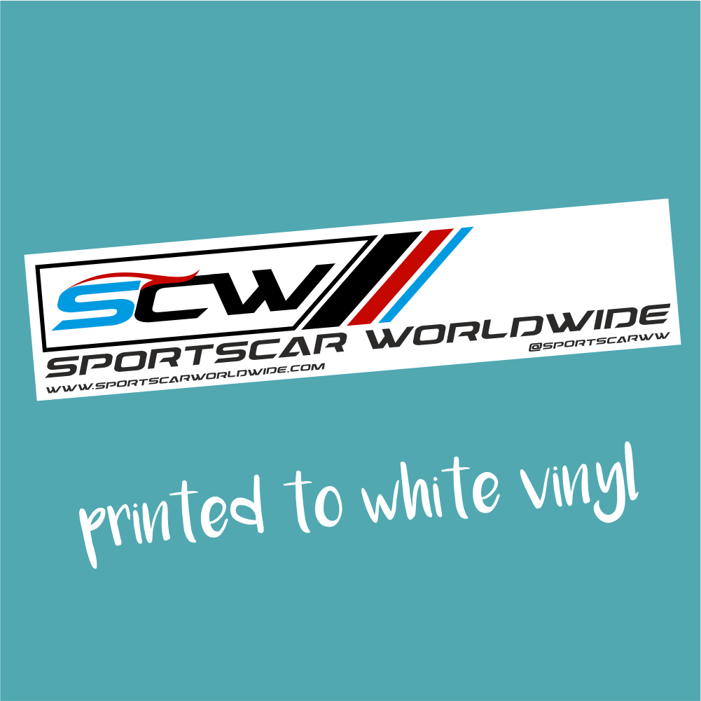 Sportscar Worldwide Sticker (Printed to white) - Sportscar Worldwide - StickeredUp4LeMans
