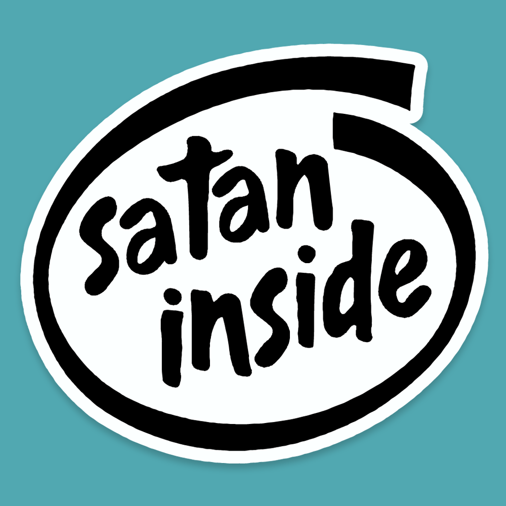 Satan Inside - Silly Stuff - StickeredUp4LeMans