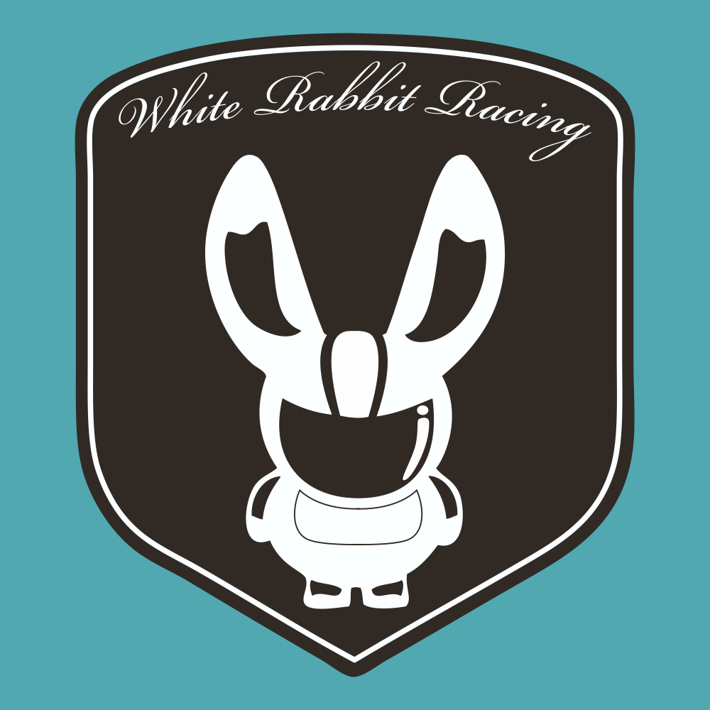 Large WRR Shield - White Rabbit Racing - StickeredUp4LeMans